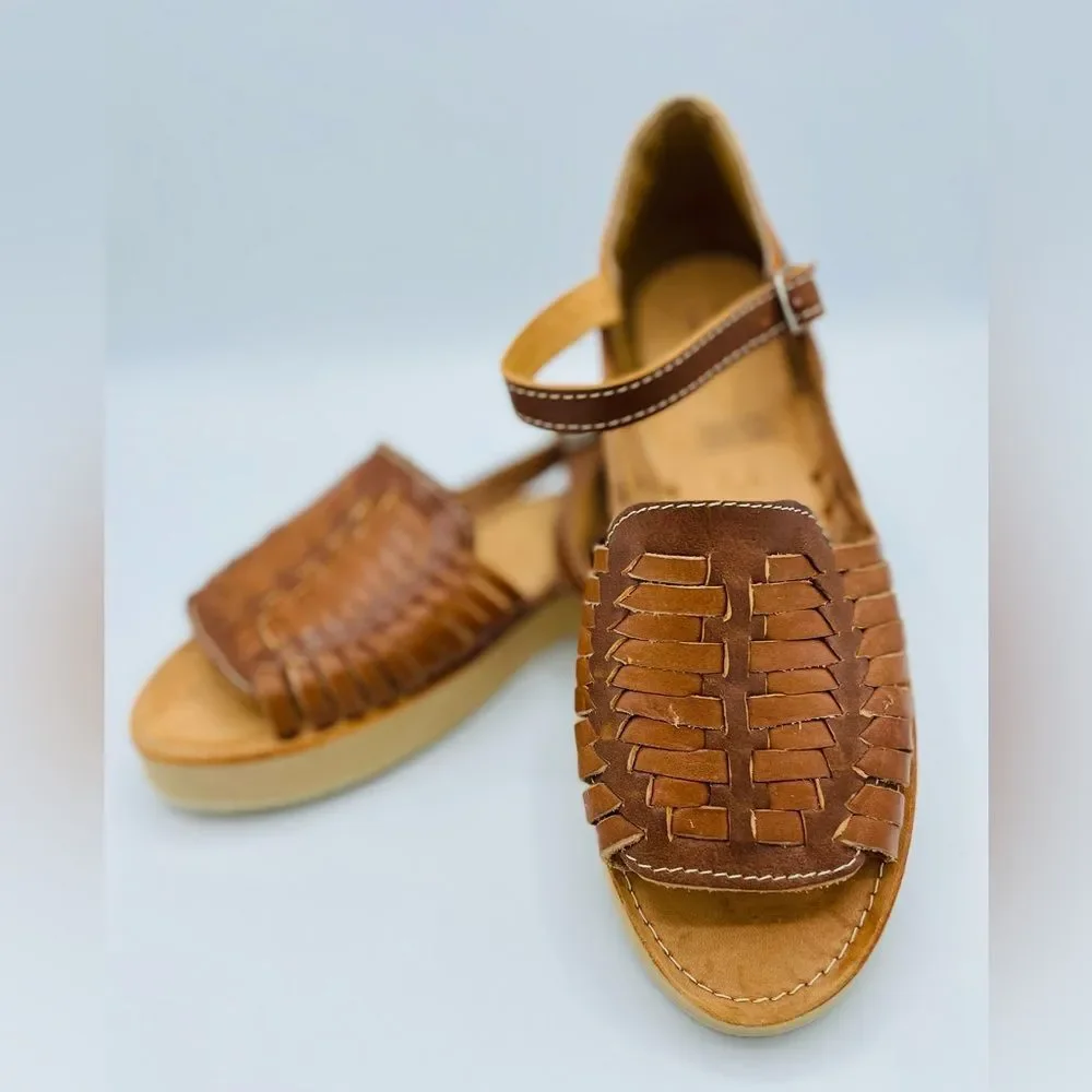 Handmade Open Toe Platforms - Picture 3 of 6